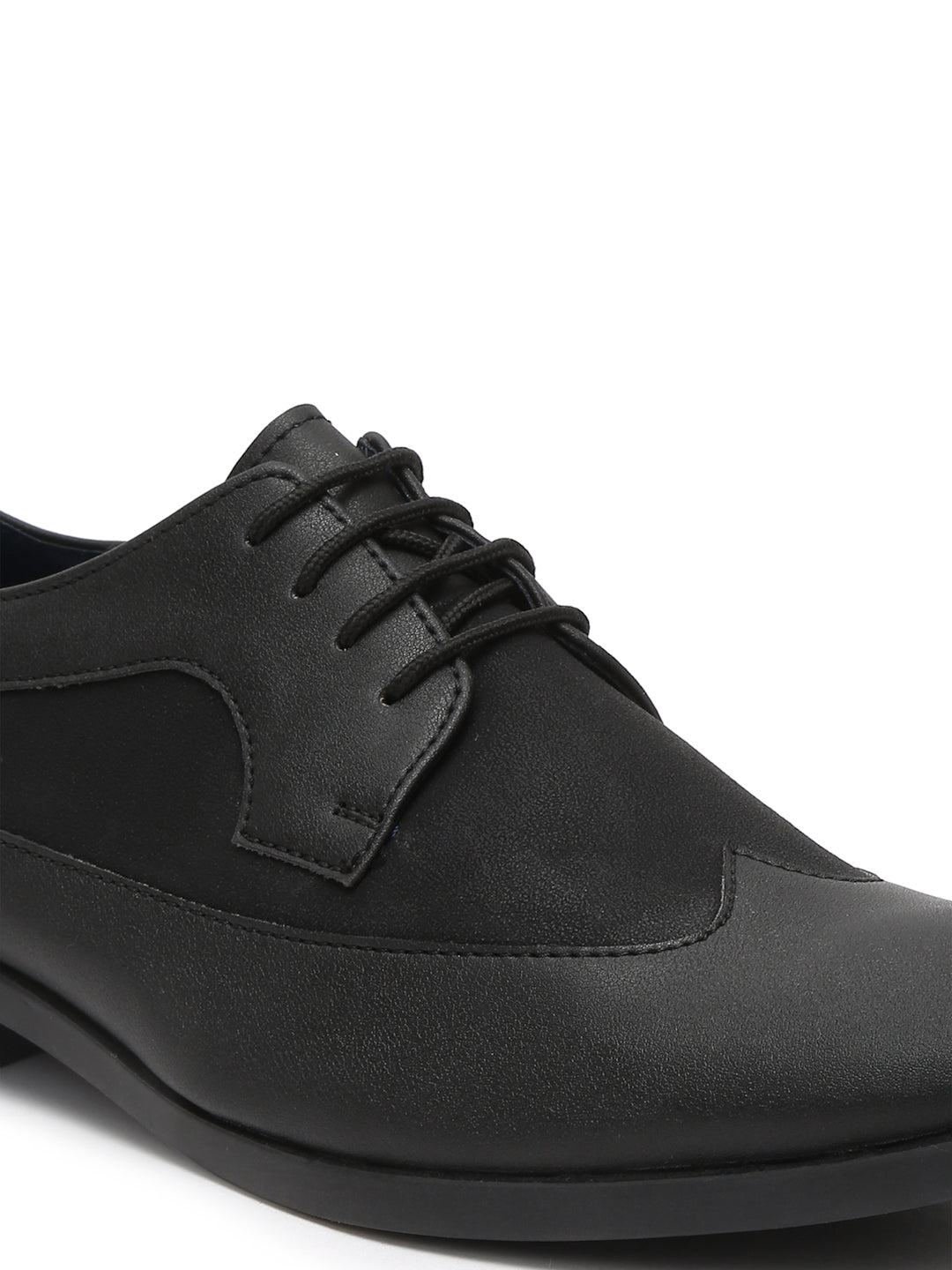 Kosher Black Color Lace-up Formal Shoes