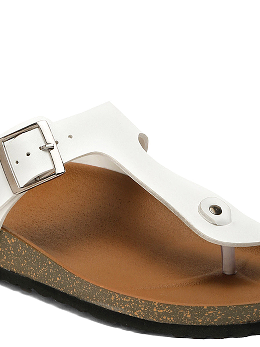 Kosher White Color Men's Casual Sandal, Slipper