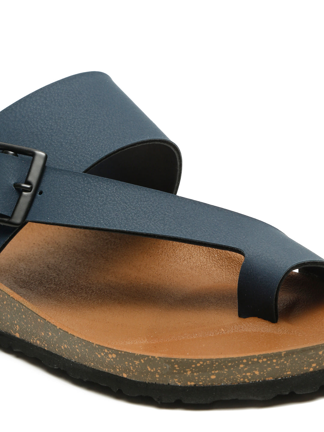 Kosher Navy Color Casual Men's Sandal, Slipper