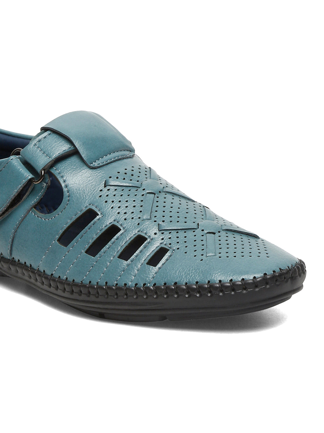 Kosher Blue Roman Faux Leather Men's Casual Sandal