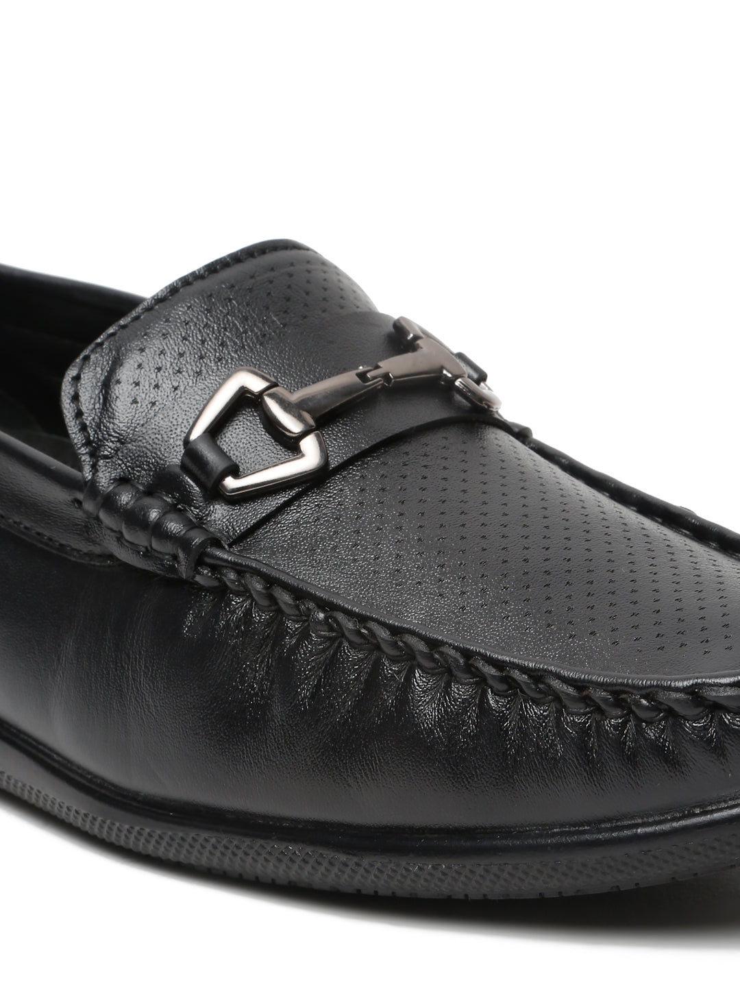 Kosher Black Color Slip-on Men's Casual Loafers
