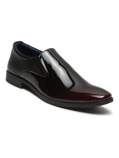 Kosher Wine Color Slip-on Formal Shoes