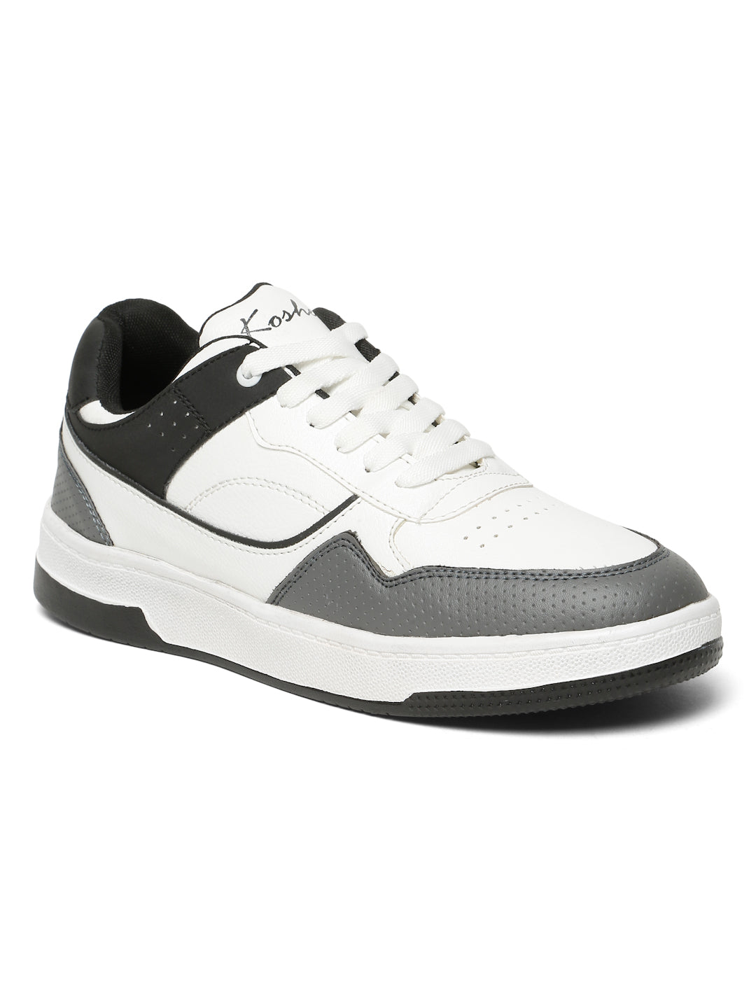 Kosher White & Grey Sneakers For Men