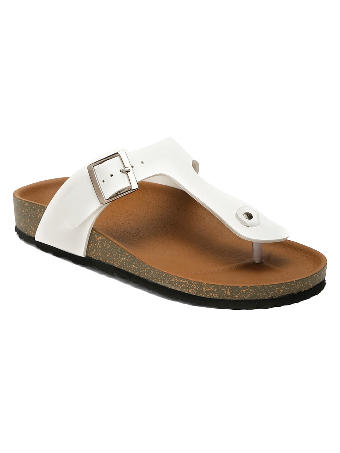 Kosher White Color Men's Casual Sandal, Slipper