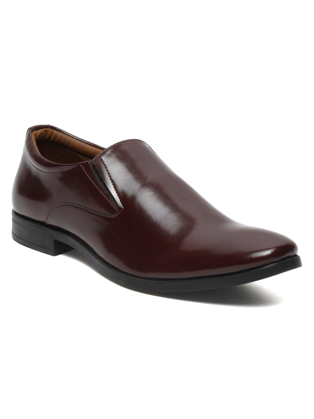 Kosher Cherry Color Slip-on Formal Shoes