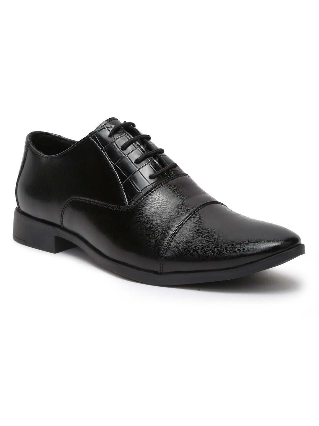 Kosher Black Color Lace-up Formal Shoes