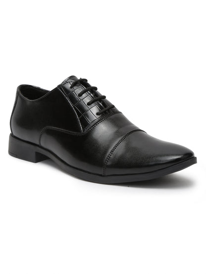 Kosher Black Color Lace-up Formal Shoes