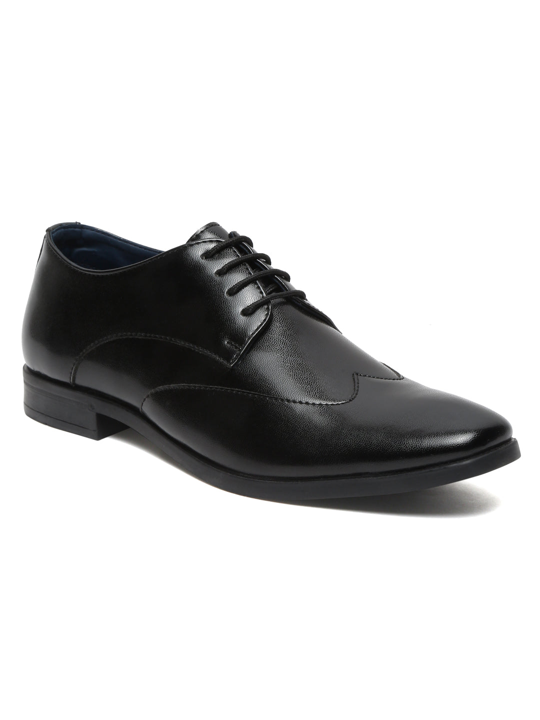 Kosher Black Color Lace-up Formal Shoes