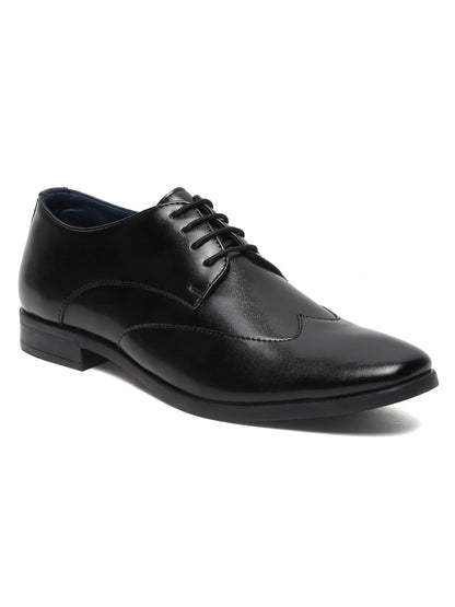 Kosher Black Color Lace-up Formal Shoes