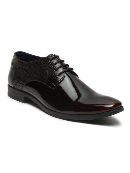 Kosher Wine Color Lace-up Formal Shoes