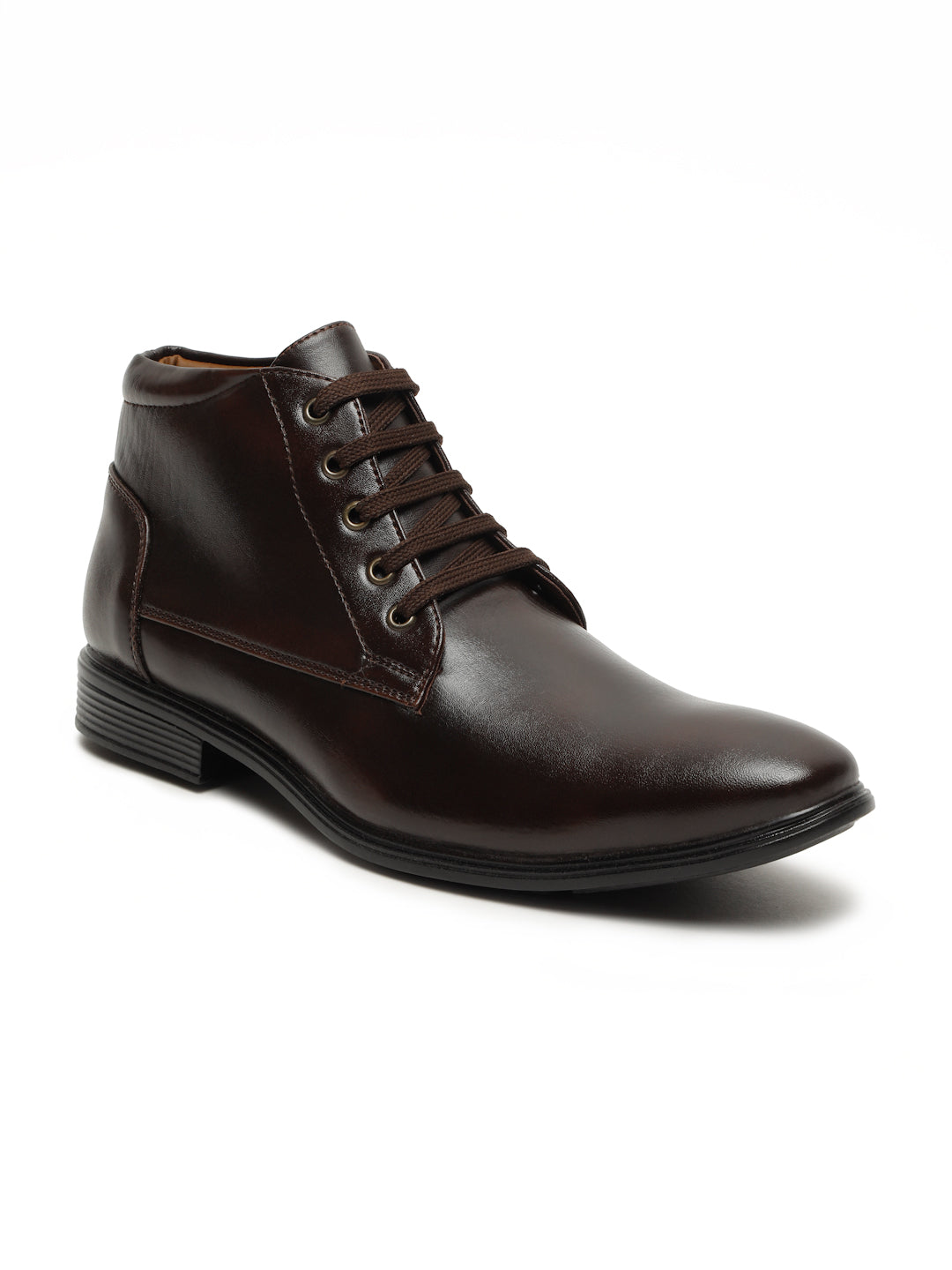 Kosher Brown color Lace-up Boot Shoes For Men