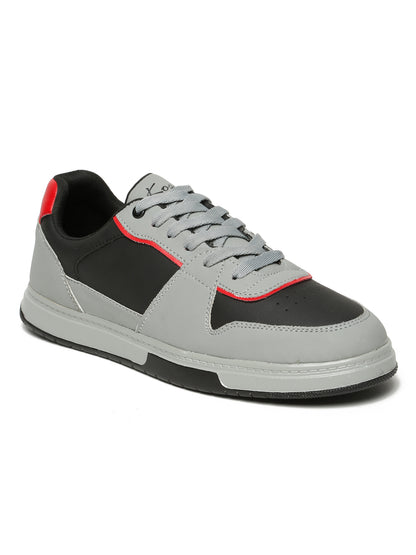Kosher Men's Grey & Black Casual Sneakers – Stylish Everyday Footwear