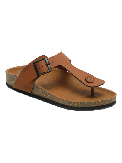 Kosher Tan Color Men's Casual Sandal,  Slipper