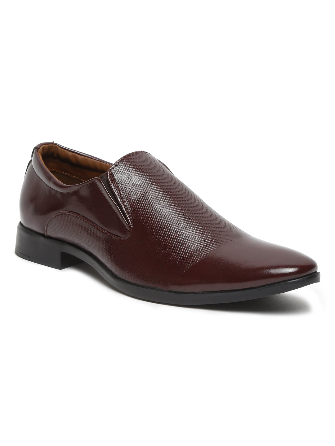 Kosher Cherry Colour Slip on Formal Shoes