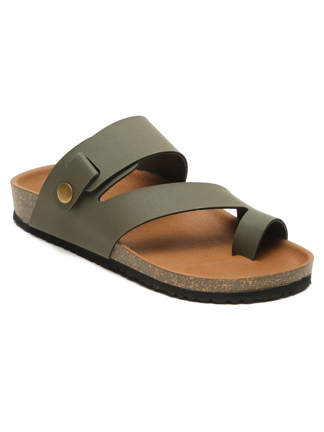 Kosher Olive Men's Casual Sandal