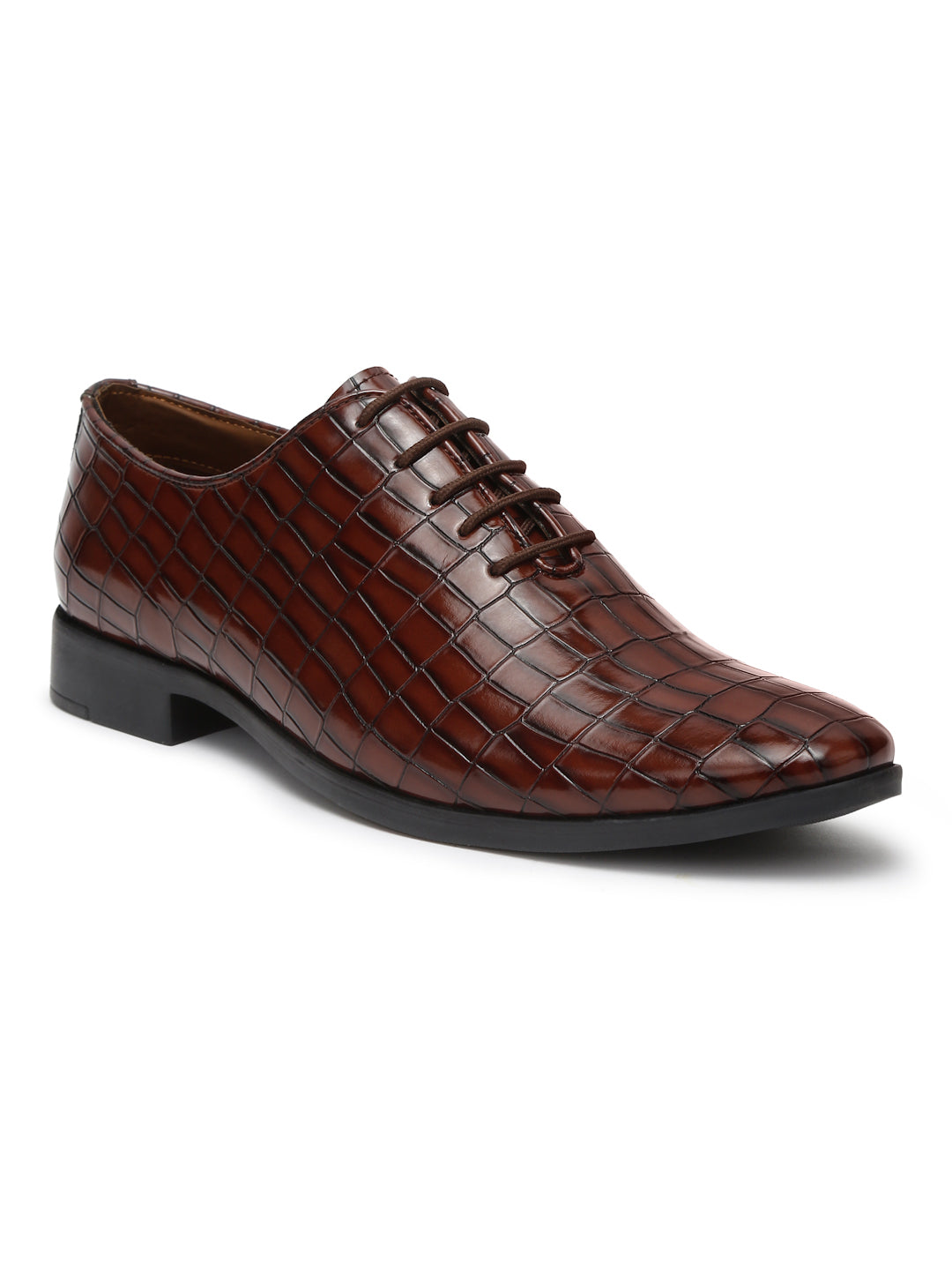 Kosher Brown Color Lace-up Formal Shoes