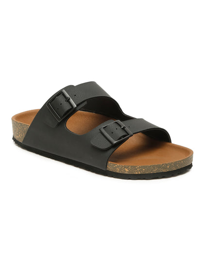 Kosher Black Men's Casual Sandal