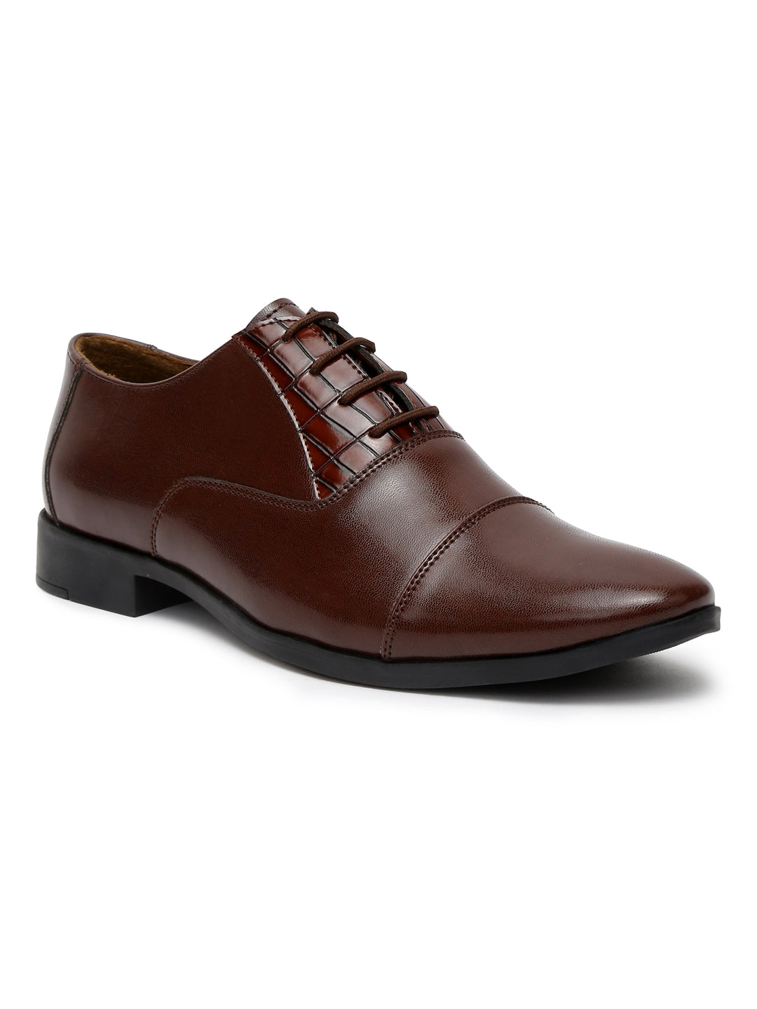 Kosher Brown Color Lace-up Formal Shoes
