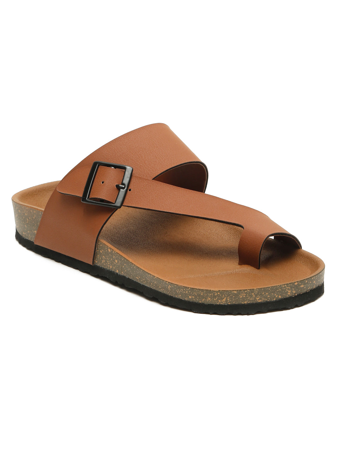 Kosher Tan Color Men's Casual Sandal, Slipper