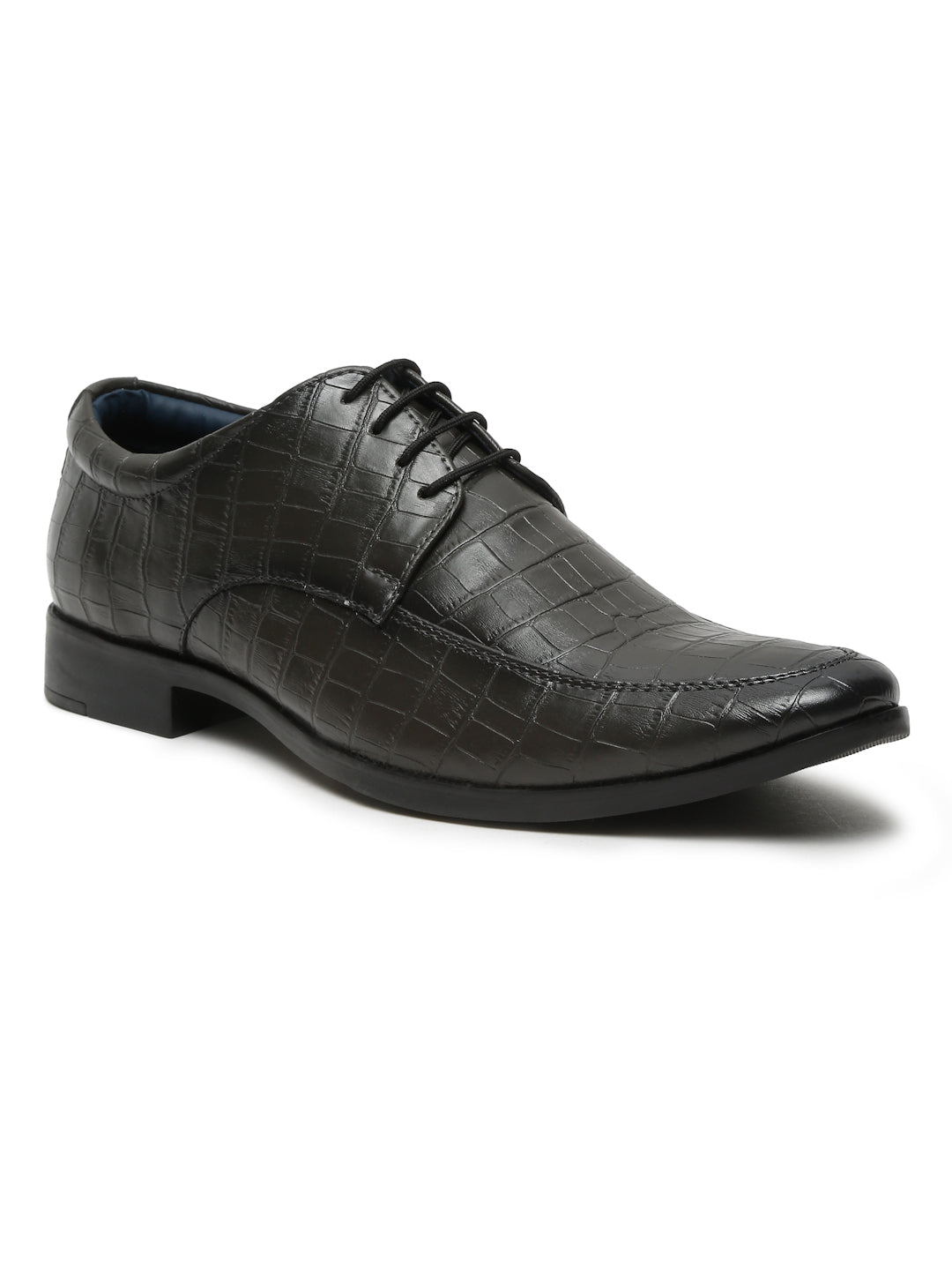 Kosher Grey Color lace-up Formal Shoes