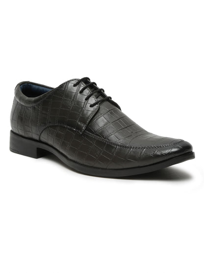 Kosher Grey Color lace-up Formal Shoes