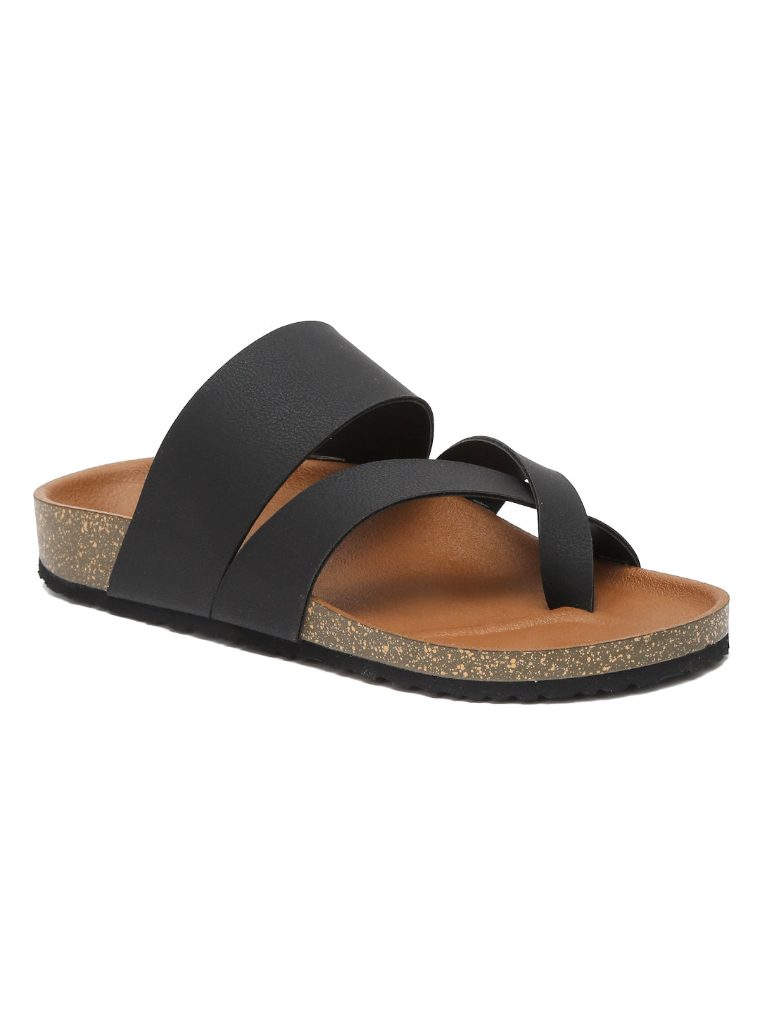 Kosher Black color casual slipper