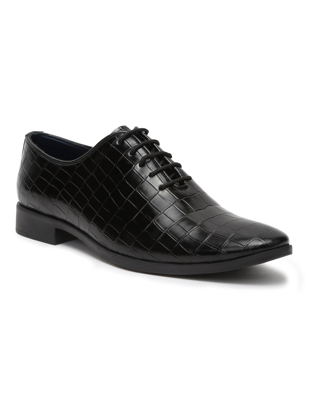 Kosher Black Color Lace-up Formal Shoes