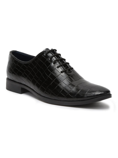 Kosher Black Color Lace-up Formal Shoes
