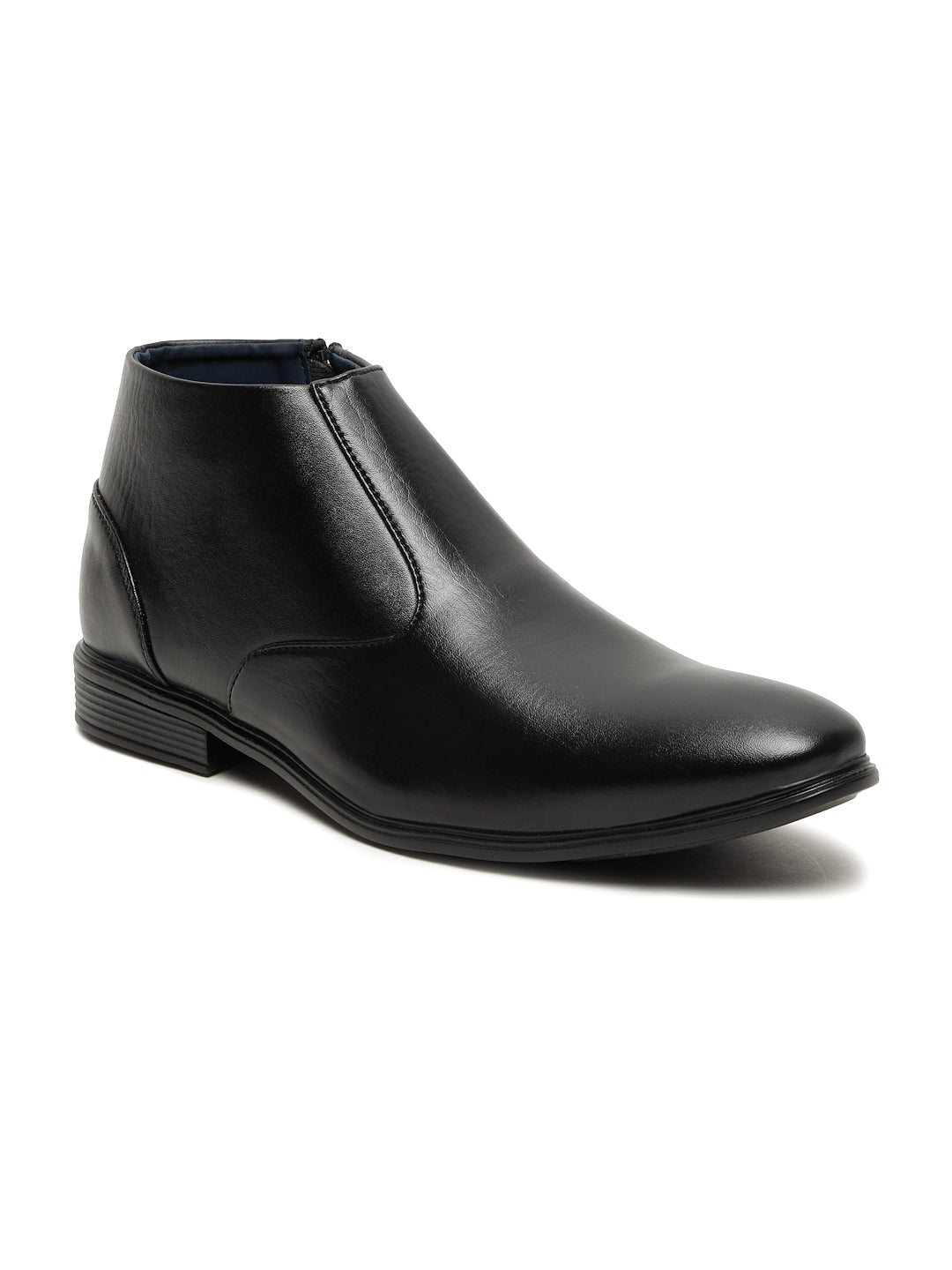 Kosher Black color Slip-on Zip/Boot Shoes For Men