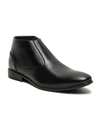 Kosher Black color Slip-on Zip/Boot Shoes For Men