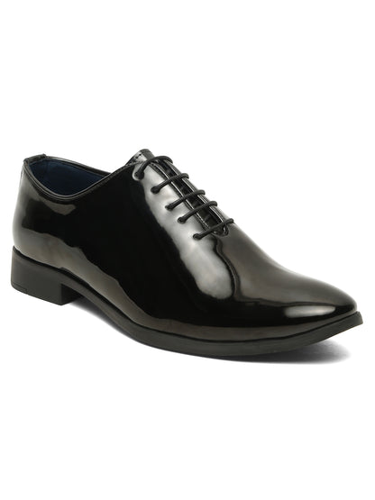 Kosher Black Color Lace-up Formal Shoes
