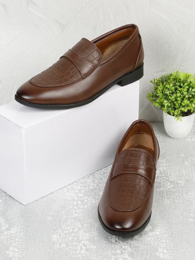 Kosher Brown Color Slip-on Men's Formal Shoes