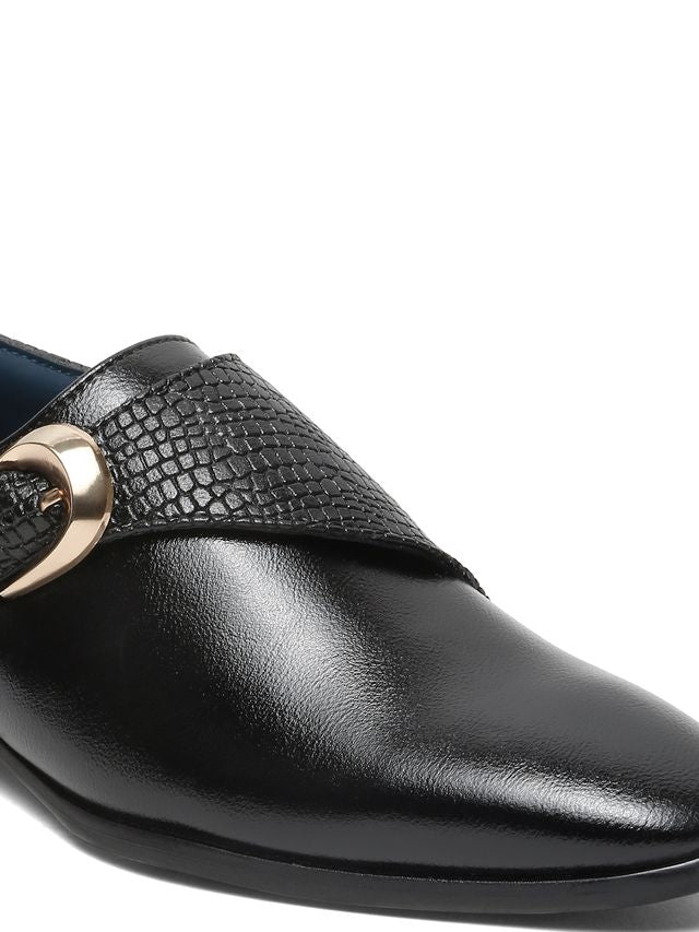 Kosher Black Color  Men's Slip-on Formal Shoes