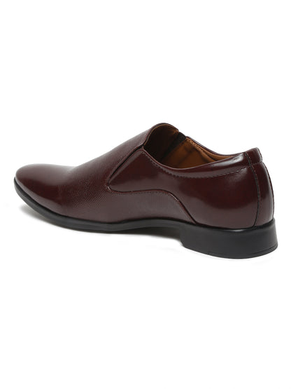 Kosher Cherry Colour Slip on Formal Shoes