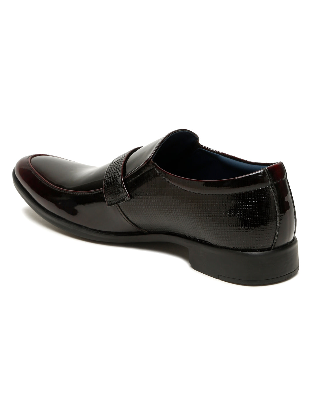 Kosher Wine Color Men's Slip-on Formal Shoes