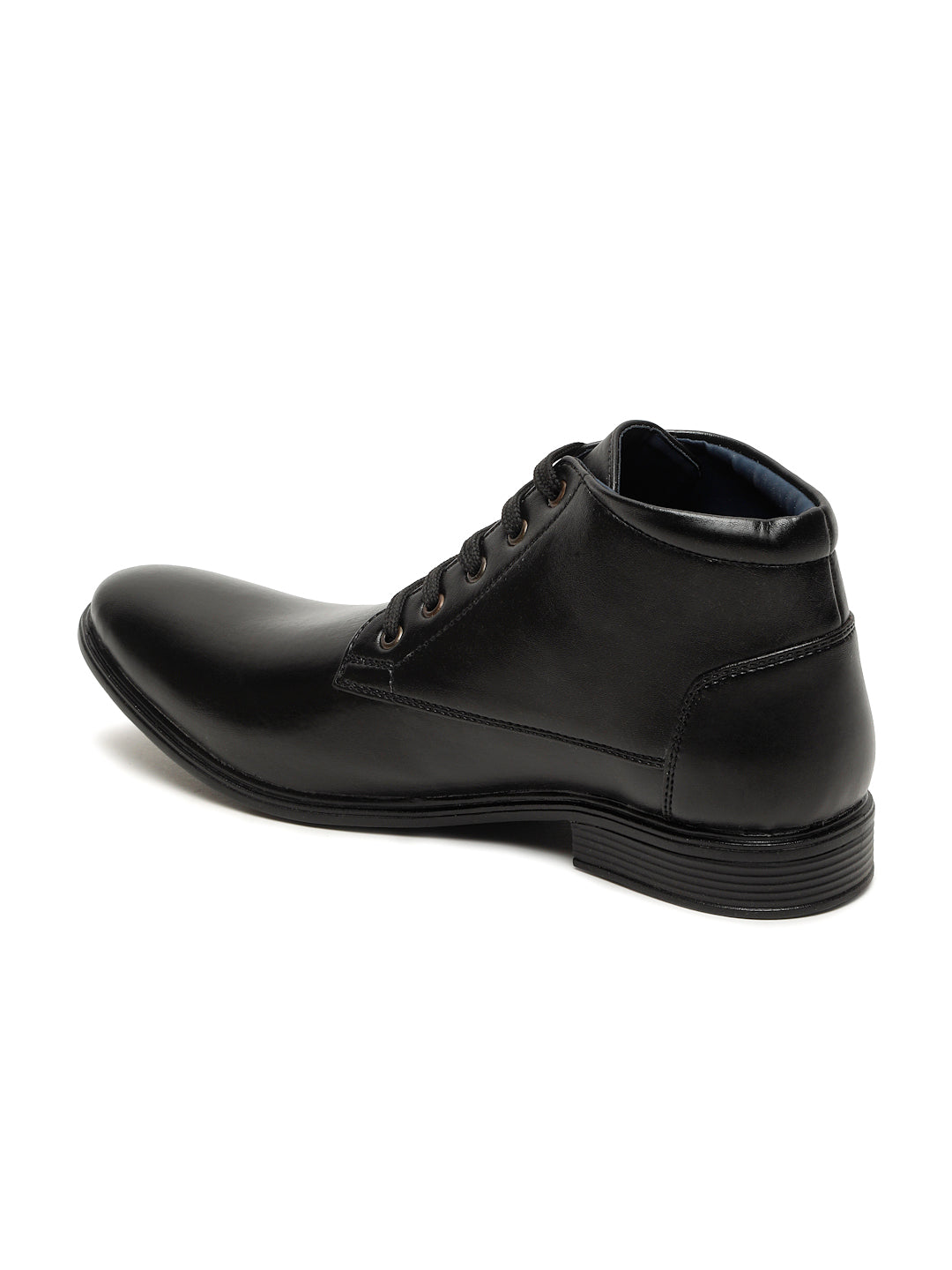 Kosher Black color Lace-up Boot Shoes For Men