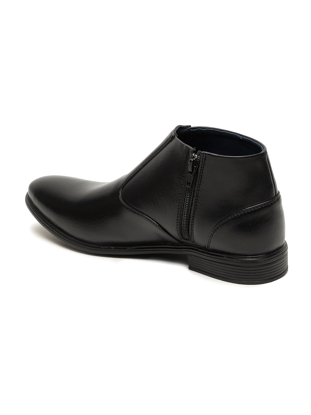 Kosher Black color Slip-on Zip/Boot Shoes For Men