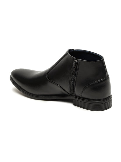 Kosher Black color Slip-on Zip/Boot Shoes For Men