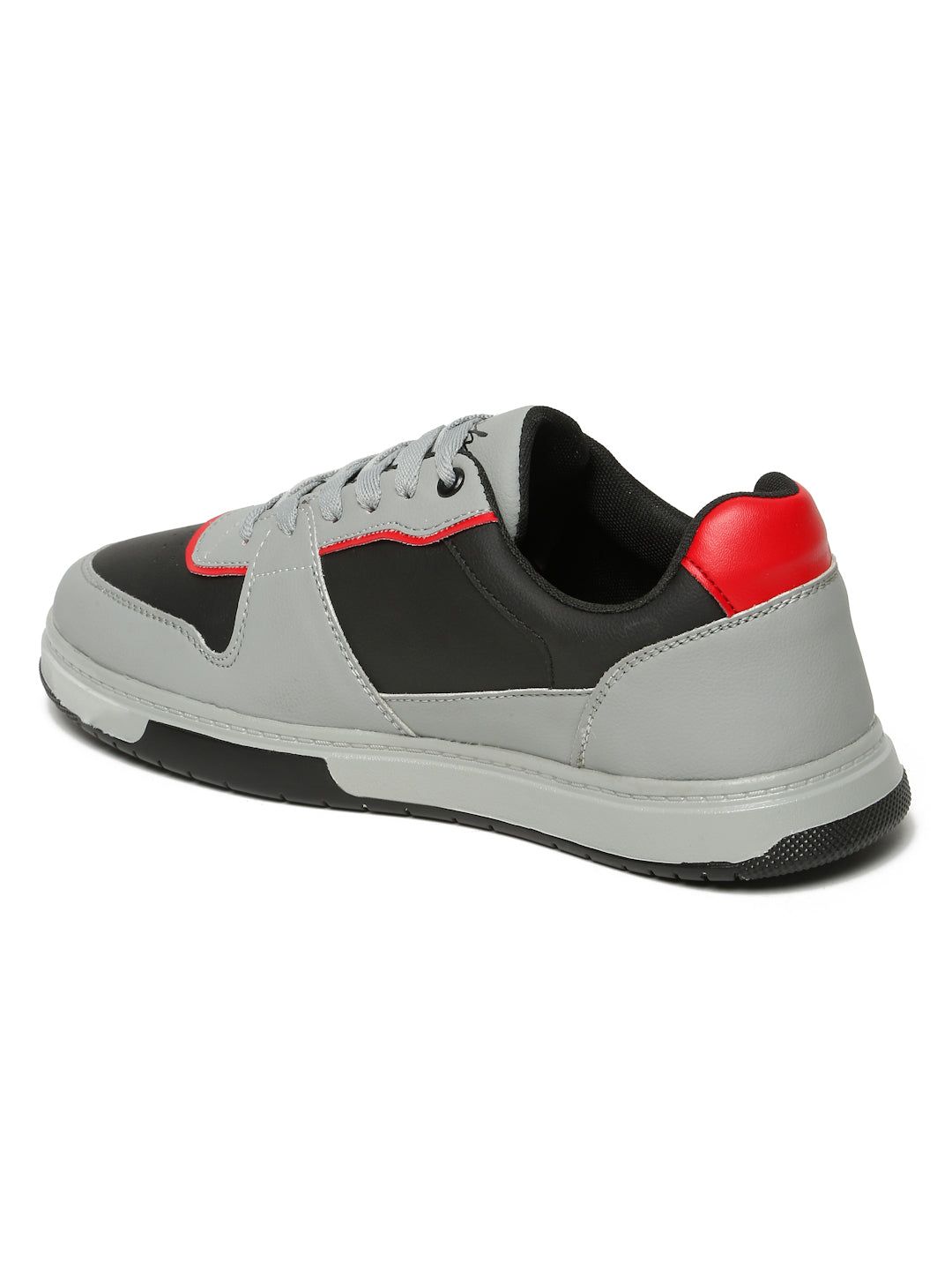 Kosher Men's Grey & Black Casual Sneakers – Stylish Everyday Footwear