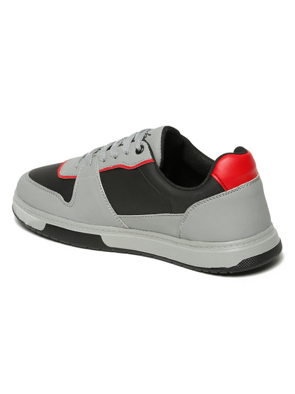Kosher Men's Grey & Black Casual Sneakers – Stylish Everyday Footwear