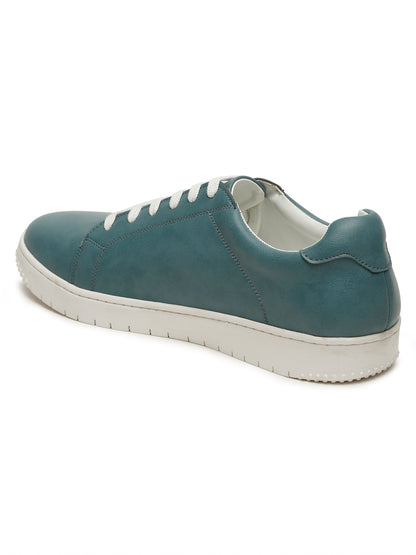 Kosher Blue Color Lace-up Men's Casual Sneaker Shoes