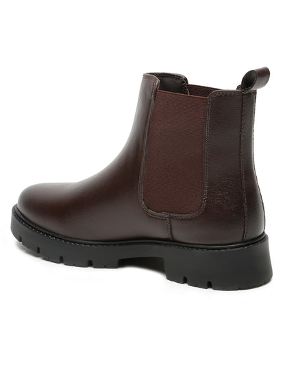 Kosher Women's Classic Brown Chelsea Boots