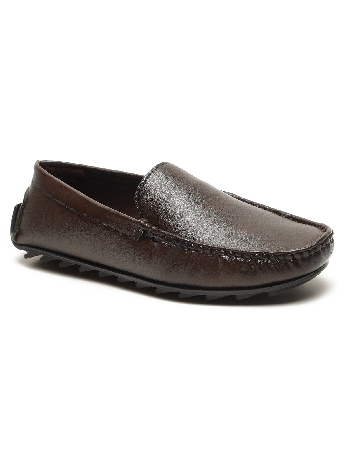 KOSHER Premium Brown Synthetic Leather Driving Loafers for Men – Lightweight, Comfortable Slip-On