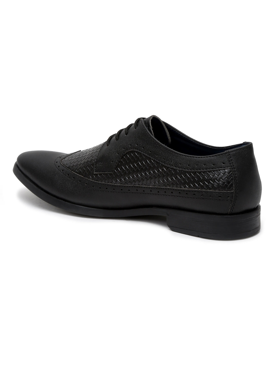 Kosher Black Color Lace-up Formal Shoes