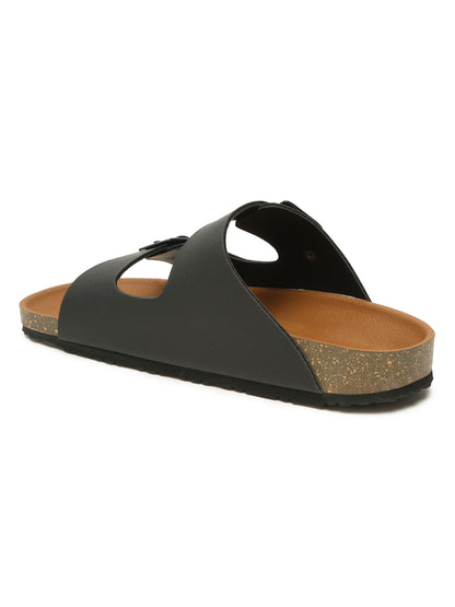 Kosher Black Men's Casual Sandal