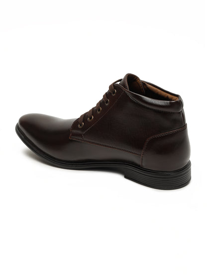 Kosher Brown color Lace-up Boot Shoes For Men