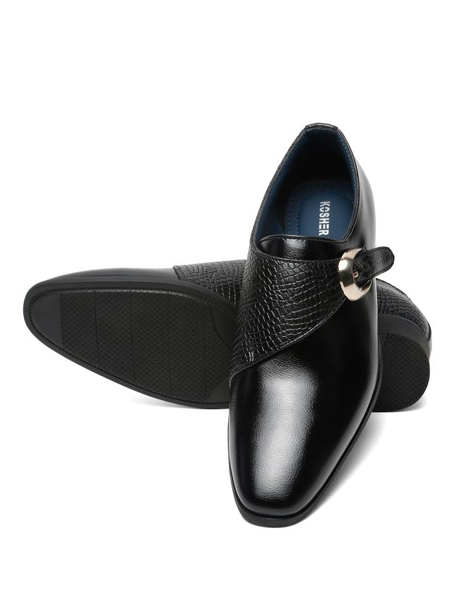 Kosher Black Color  Men's Slip-on Formal Shoes