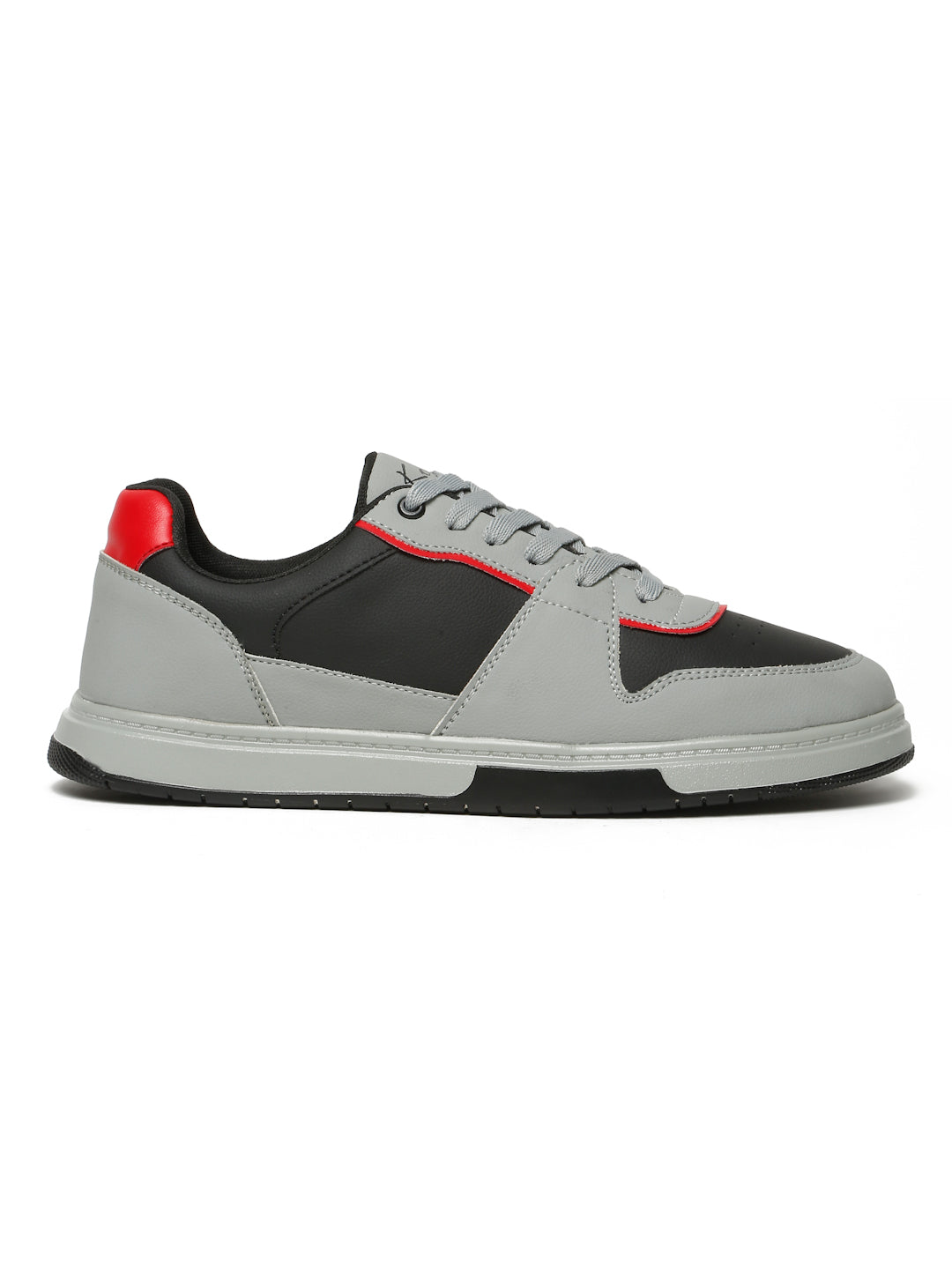 Kosher Men's Grey & Black Casual Sneakers – Stylish Everyday Footwear