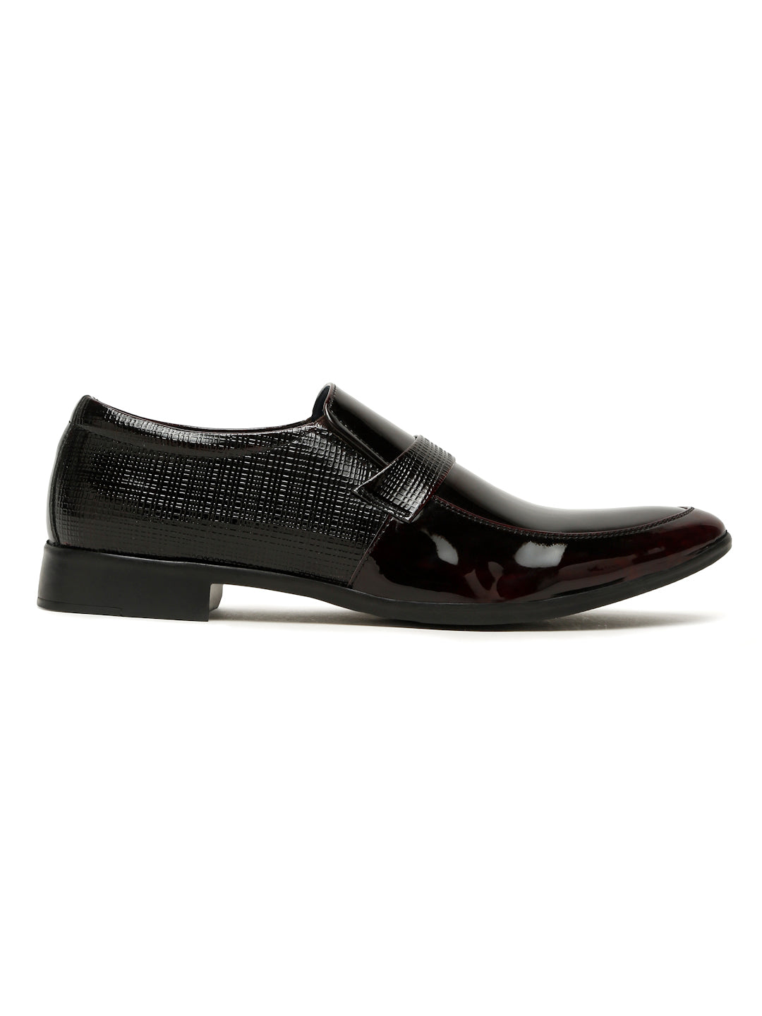 Kosher Wine Color Men's Slip-on Formal Shoes