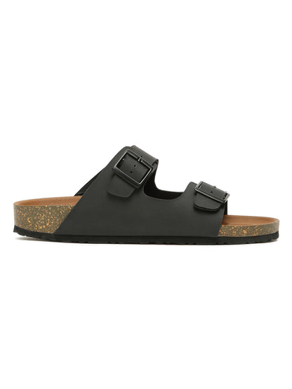 Kosher Black Men's Casual Sandal